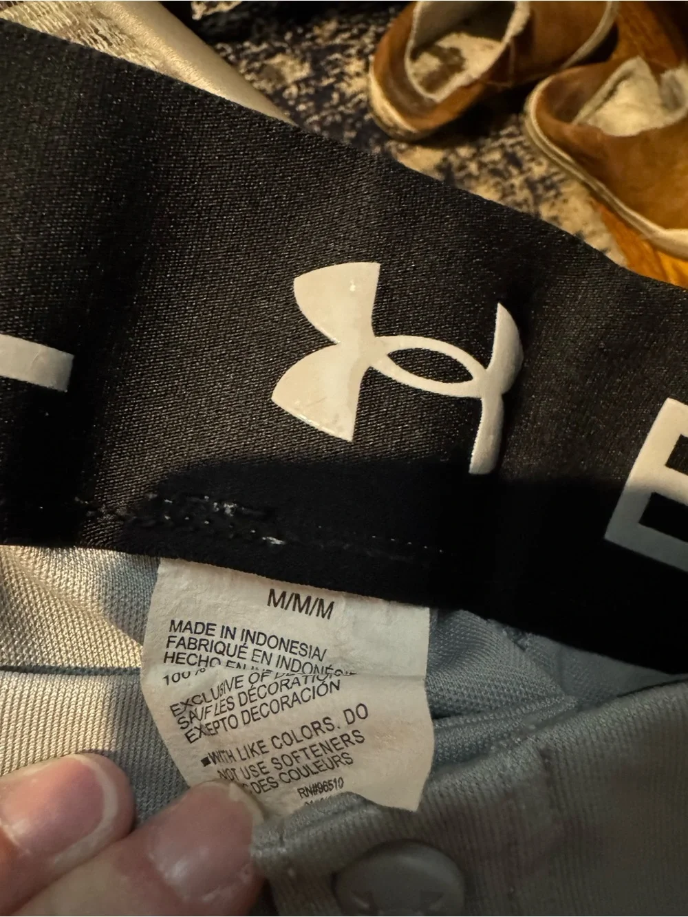 Under Armour Black Logo Baseball pants size Medium
